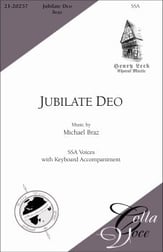 Jubilate Deo SSA choral sheet music cover